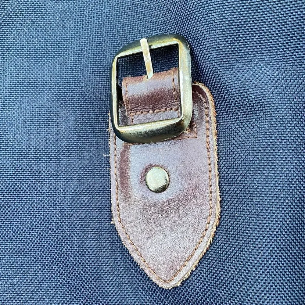 Vintage Lands’ End Messenger Bag Navy Green
